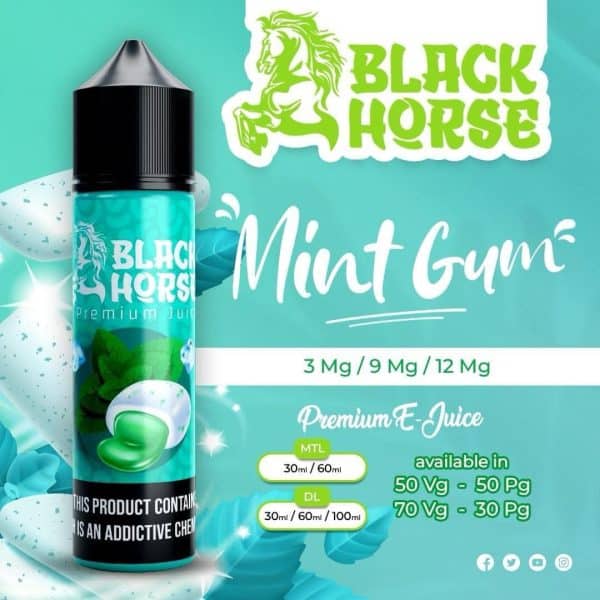 BLACK HORSE - 60ML MINT GUM