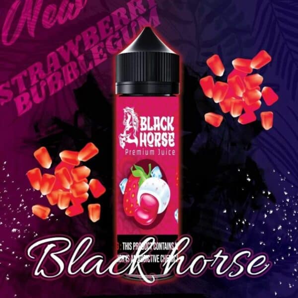 BLACK HORSE - 60ML STRAWBERRY BUBBLEGUM